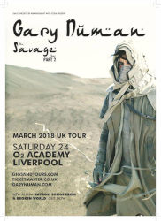 Gary Numan 2018 Venue Poster Liverpool